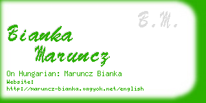 bianka maruncz business card